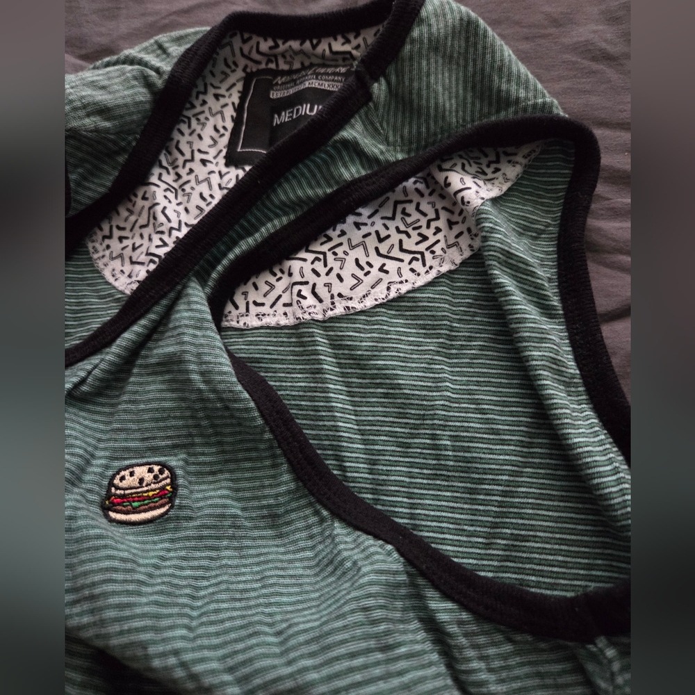 Green Striped Tank Top